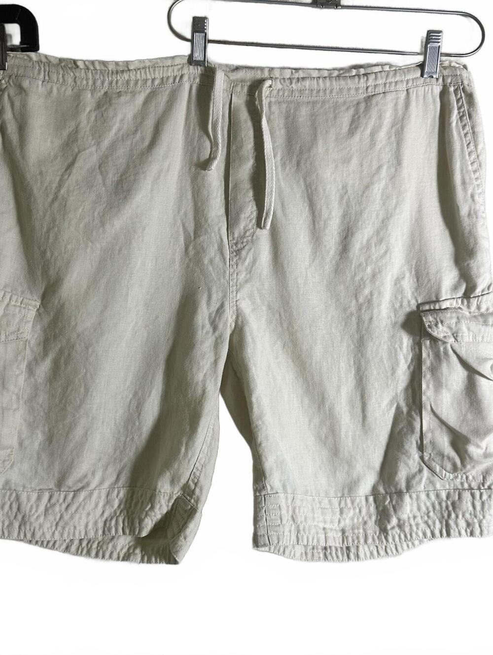 Island Importer Men’s Linen Cargo Short Resort Wear Camp Relaxed Vacation XL-2x